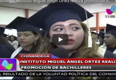 Chinandega: Instituto Miguel Ángel Ortez realiza promoción de bachilleres