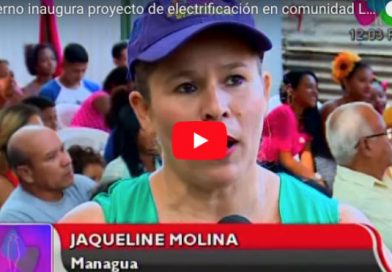 Gobierno inaugura proyecto de electrificación en comunidad La Curva de Managua