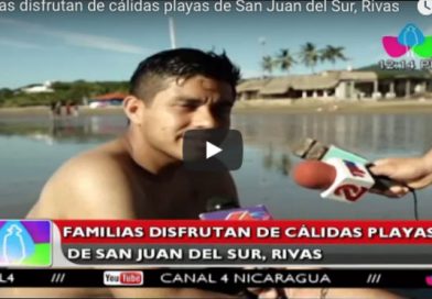 Familias disfrutan de cálidas playas de San Juan del Sur, Rivas