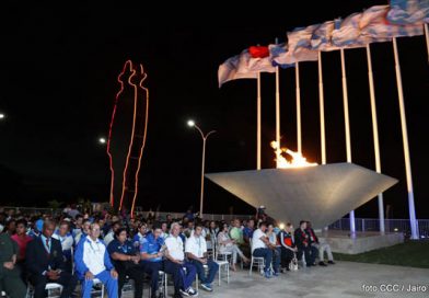 Realizan izado de banderas de los países que participan en los JDCA 2017