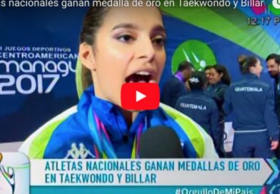 Atletas nacionales ganan medalla de oro en Taekwondo y Billar