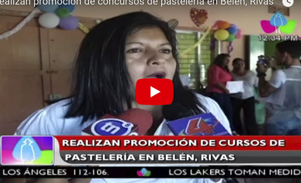 (+Vídeo) Realizan promoción de cursos de pastelería en Belén, Rivas
