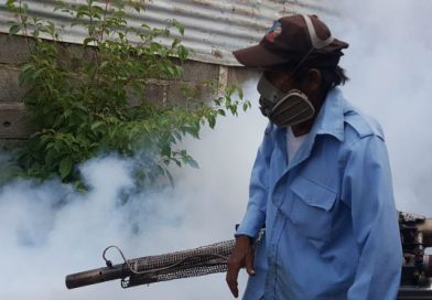 Brigadas del Ministerio de Salud fumigan viviendas en el barrio Bóer