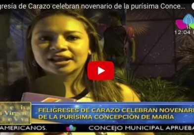 Feligreses de Carazo celebran novenario de la purísima Concepción de María