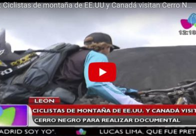 León: Ciclistas de montaña de EE.UU y Canadá visitan Cerro Negro para realizar documental