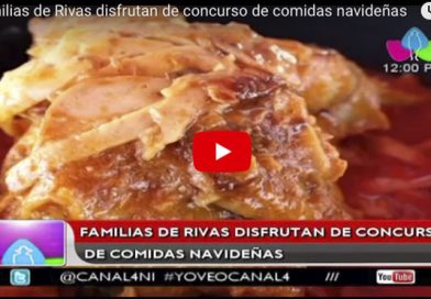 Familias de Rivas disfrutan de concurso de comidas navideñas
