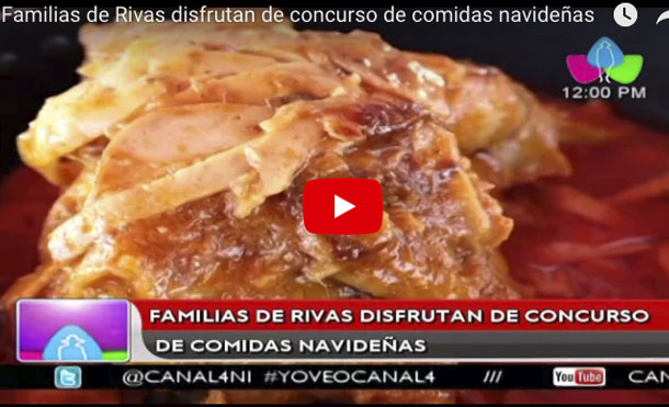 Familias de Rivas disfrutan de concurso de comidas navideñas