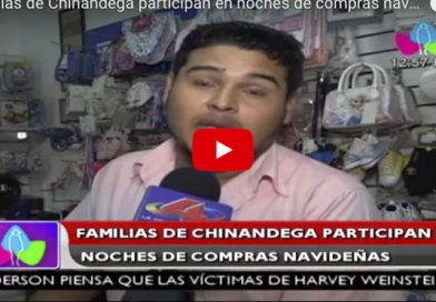 Familias de Chinandega participan en noches de compras navideñas