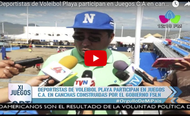 Deportistas de Voleibol Playa participan en Juegos C.A en canchas construidas por el Gobierno FSLN