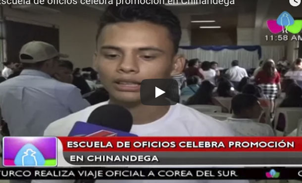 Escuela de oficios celebra promoción en Chinandega