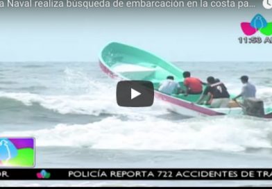(+Vídeo) Fuerza Naval realiza búsqueda de embarcación en la costa pacifica de Nicaragua
