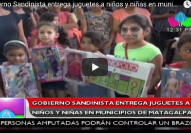 Gobierno Sandinista entrega juguetes a niños y niñas en municipio de Matagalpa