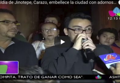 Alcaldía de Jinotepe, Carazo, embellece la ciudad con adornos navideños