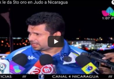 Frederik le da 5to oro en Judo a Nicaragua