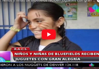 R.A.C.S: Niños y niñas de Bluefields reciben juguetes con gran alegría