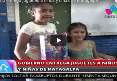 Gobierno entrega juguetes a niños y niñas de Matagalpa