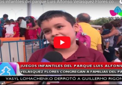 Juegos infantiles del parque Luis Alfonso Velásquez Flores congregan a familias del país