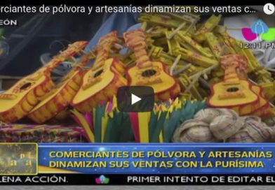 Comerciantes de pólvora y artesanías dinamizan sus ventas con la purísima
