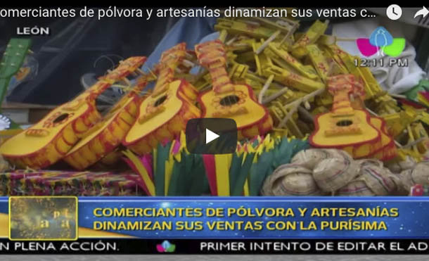 Comerciantes de pólvora y artesanías dinamizan sus ventas con la purísima