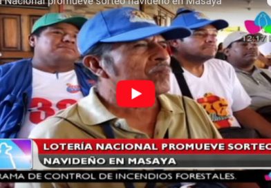 Lotería Nacional promueve sorteo navideño en Masaya