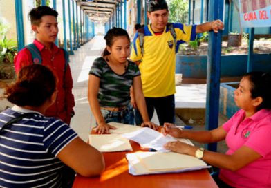 Matrículas avanzan en un 96 por ciento de la meta proyectada
