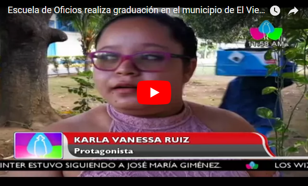 Escuela de Oficios realiza graduación en el municipio de El Viejo, Chinandega