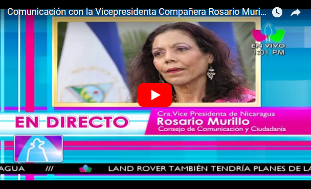 Comunicación con la Vicepresidenta Compañera Rosario Murillo, 07 de Diciembre 2017