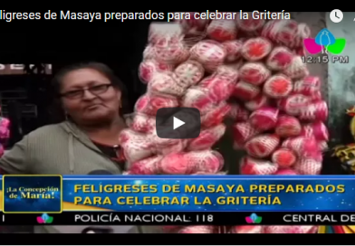 Feligreses de Masaya preparados para celebrar la Gritería