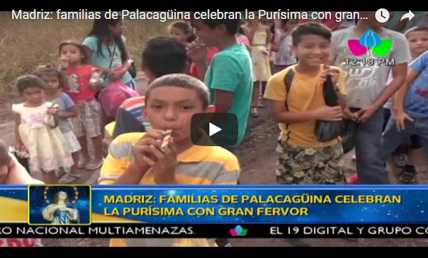 Madriz: familias de Palacagüina celebran la Purísima con gran fervor