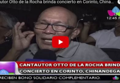 (+Vídeo) Cantautor Otto de la Rocha brinda concierto en Corinto, Chinandega
