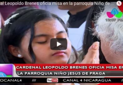Cardenal Leopoldo Brenes oficia misa en la parroquia Niño de Jesús de Praga