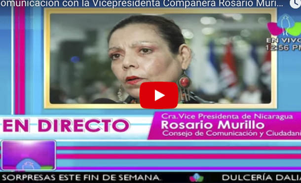 Comunicación con la Vicepresidenta Compañera Rosario Murillo, 01 de Diciembre 2017