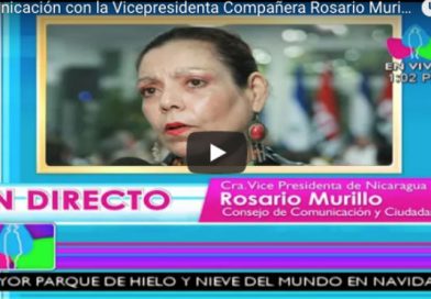 Comunicación con la Vicepresidenta Compañera Rosario Murillo, 12 de Diciembre 2017