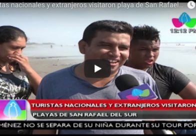 Turistas nacionales y extranjeros visitaron playa de San Rafael del Sur