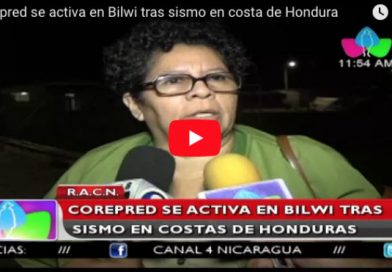 R.A.C.N: Corepred se activa en Bilwi tras sismo en costa de Hondura