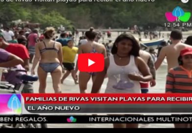 Familias de Rivas visitan playas para recibir el año nuevo