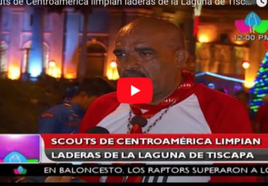 Scouts de Centroamérica limpian laderas de la Laguna de Tiscapa