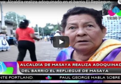 Masaya: Alcaldía realiza adoquinado en el barrio El Repliegue
