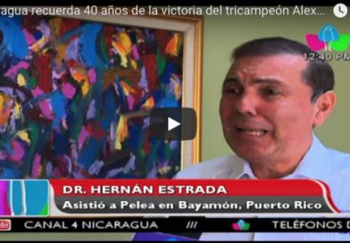 Nicaragua recuerda 40 años de la victoria del tricampeón Alexis Argüello ante Alfredo Escalera