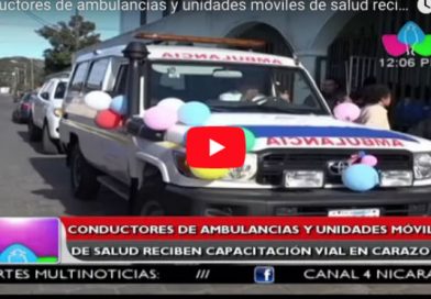Conductores de ambulancias y unidades móviles de salud reciben capacitación vial en Carazo