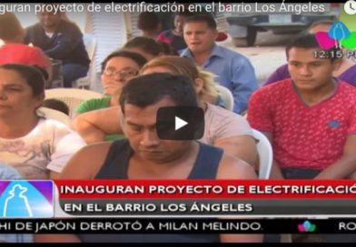 Inauguran proyecto de electrificación en el barrio Los Ángeles