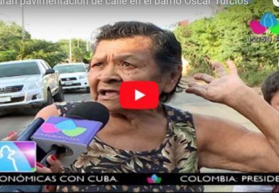 Inauguran pavimentación de calle en el barrio Oscar Turcios