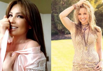 Thalía baila "Marimar" y un descuido hace que muestre más de la cuenta