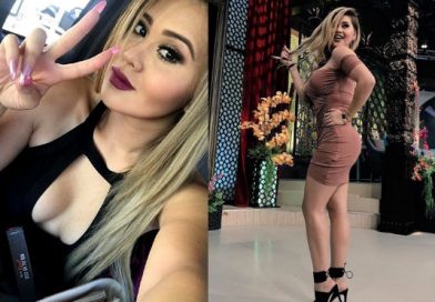 Gomita alborota Instagram con enorme busto y diminuta lencería