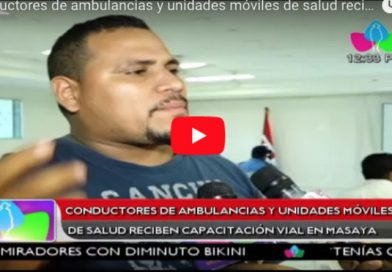 Conductores de ambulancias y unidades móviles de salud reciben capacitación vial en Masaya