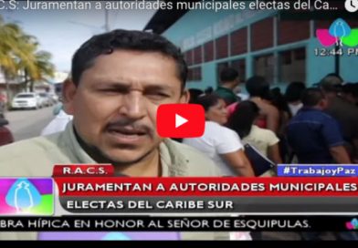 R.A.C.S: Juramentan a autoridades municipales electas del Caribe Surcaribe sur