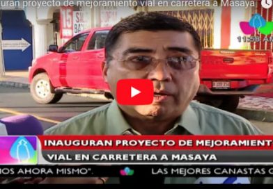 Inauguran proyecto de mejoramiento vial en carretera a Masaya