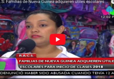 R.A.C.S: Familias de Nueva Guinea adquieren útiles escolares para inicio de clases 2018