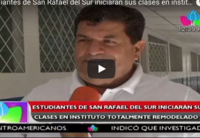 Estudiantes de San Rafael del Sur iniciarán sus clases en instituto totalmente remodelado