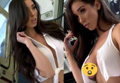 Frío de México le juega una mala pasada a Danik Michelle, resaltando sus mayores atributos